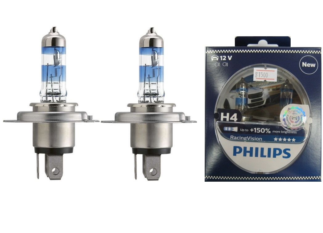 Philips 12v h4. Галогеновые лампы h4 Филипс +150. Галогеновые лампы Филипс н4. Philips Racing Vision +150 h4. Philips Racing Vision +150% h4 (p43t) 12v 60/55w.