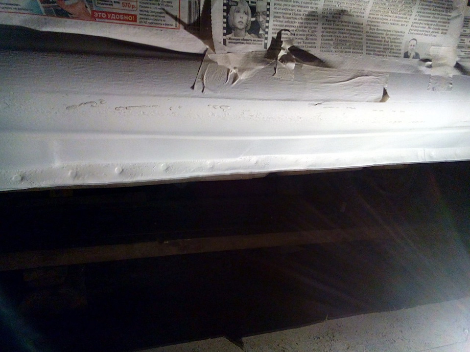 Очистка порогов от ржавчины и обработка антигравием! — KIA Spectra, 1,6 ...