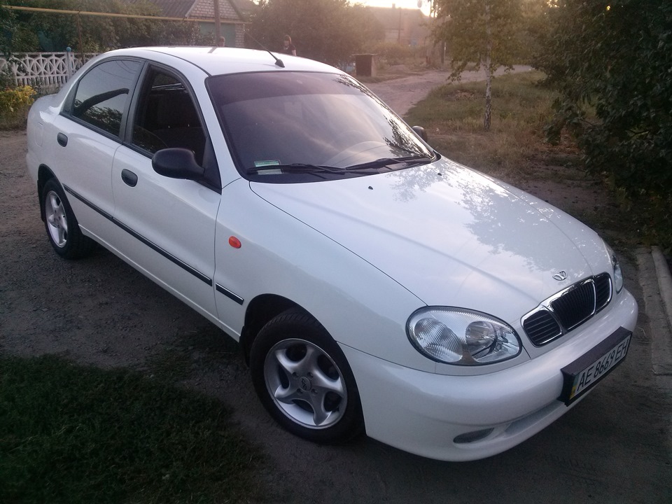 Daewoo lanos такси белый