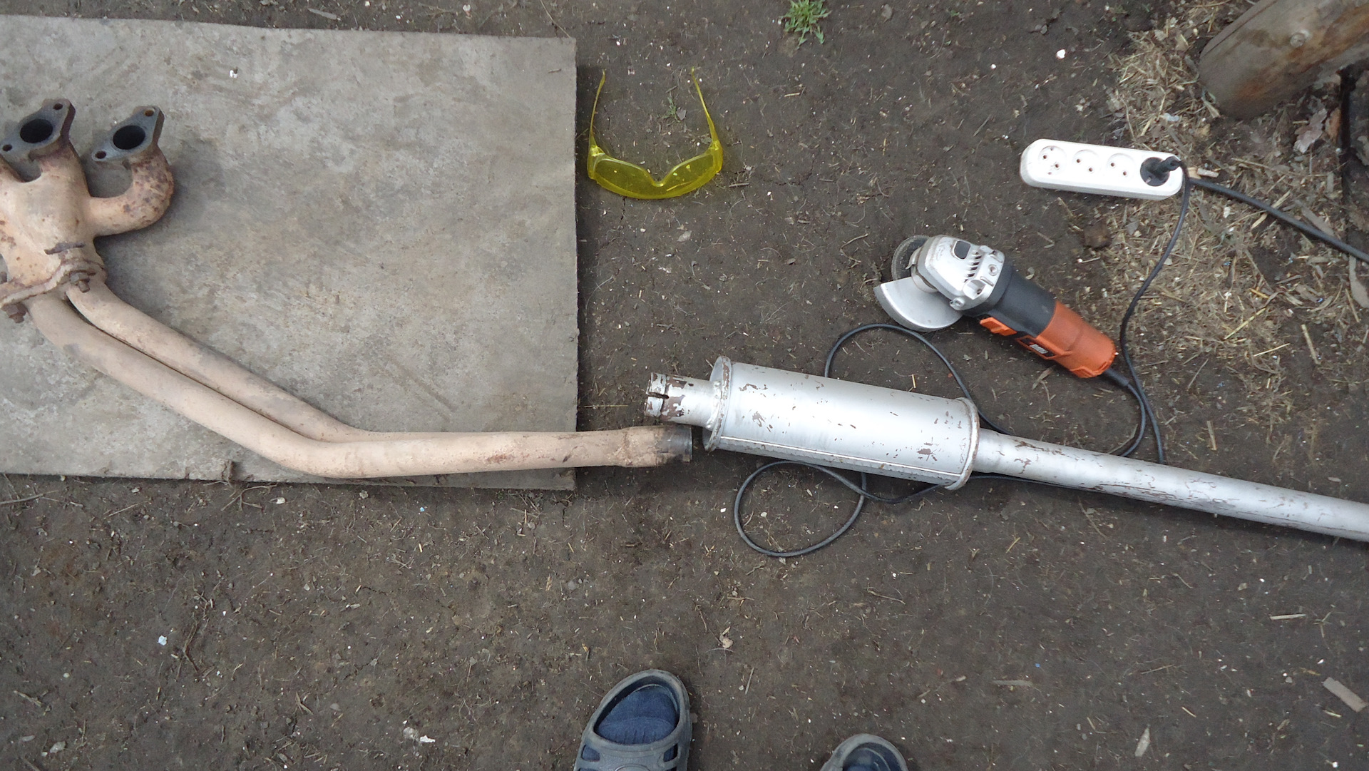 Ремонт нового глушителя. — ИЖ 27156, 1,5 л, 1994 года | своими руками ...