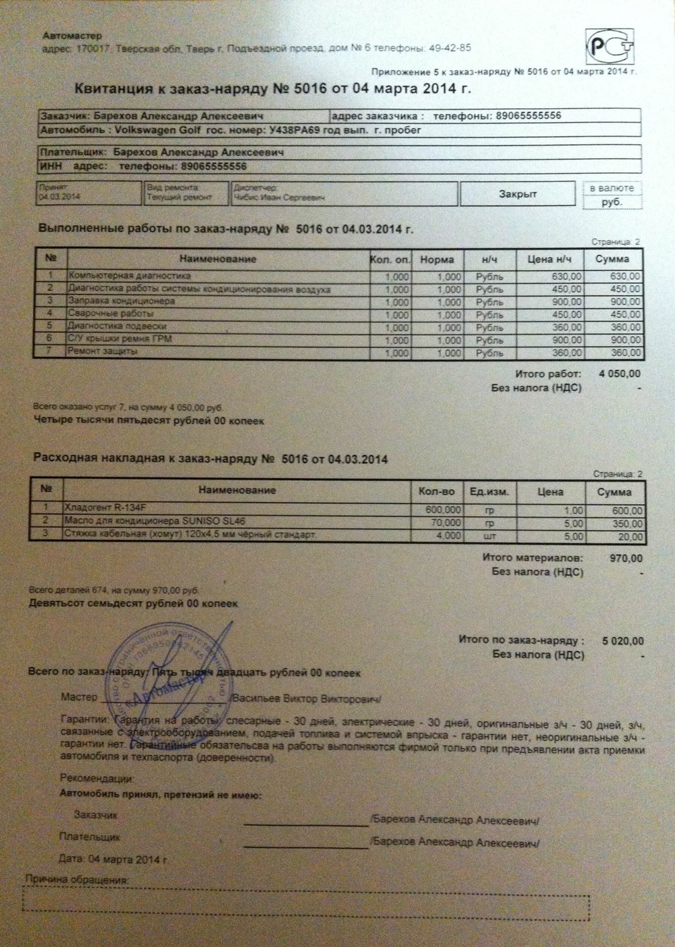 Весенний диагностический выезд 2014. Подвеска, ГРМ, РУЧНИИИК ...