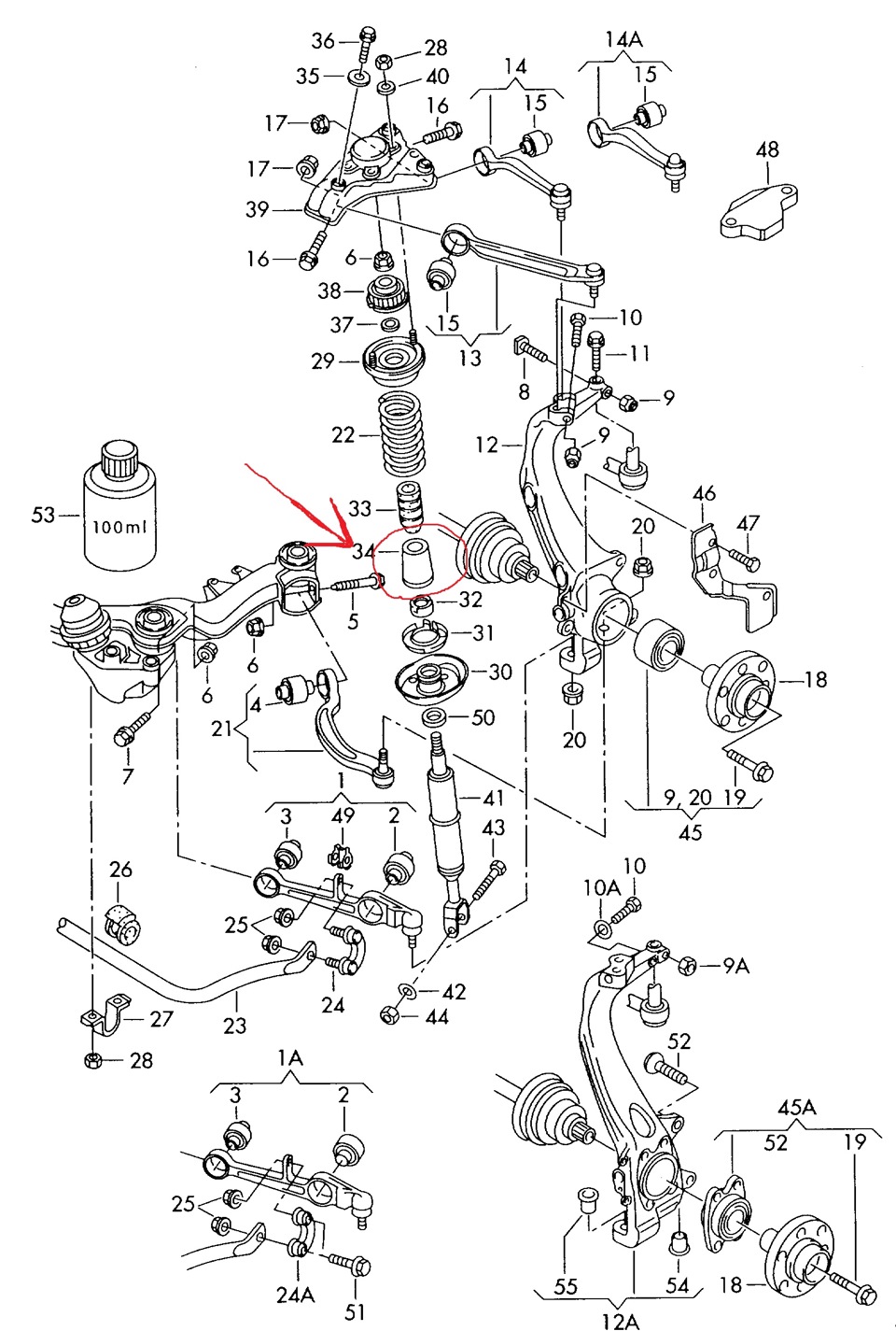 Нашел причину стука при разгоне… — Audi A4 (B5), 1,6 л, 1995 года | своими  руками | DRIVE2