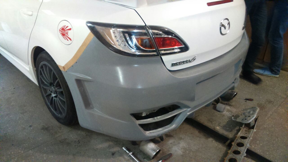 подогнали отверствия и зазоры под машину — Mazda 6 (2G) GH