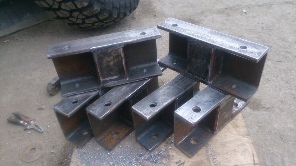 Изготовление проставок под балки — Mitsubishi Delica (L400), 2,8 л ...