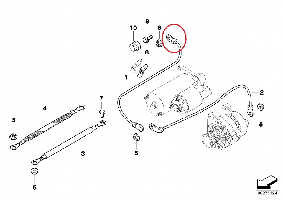 Bmw e39 схема стартера