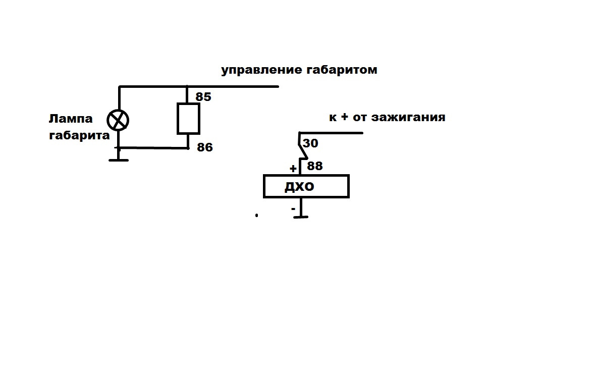 Дхо от датчика давления масла схема