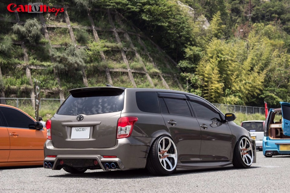 Toyota Corolla Fielder 2013 stance