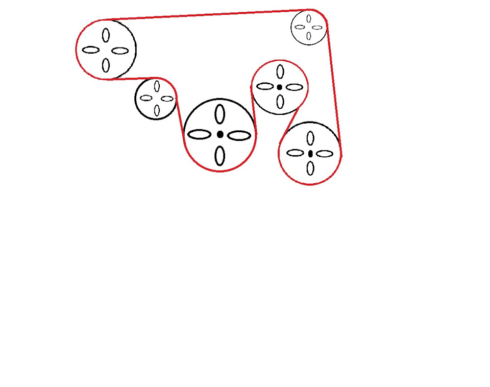 Схема приводного ремня киа рио 3 с кондиционером