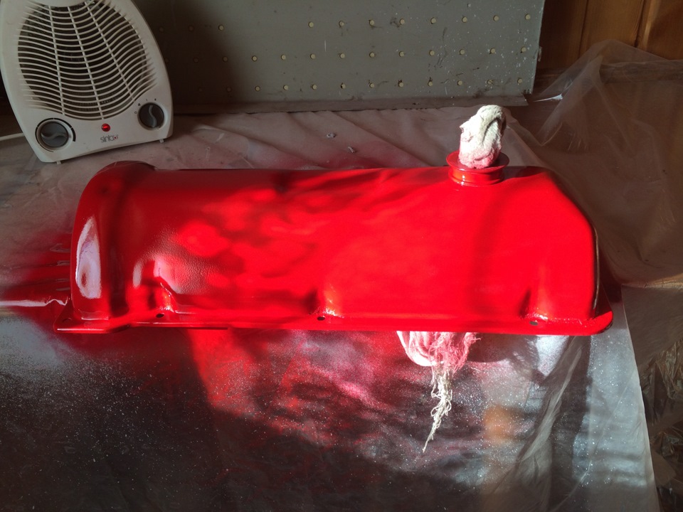 Покраска крышки клапанов и поддона;) — DRIVE2