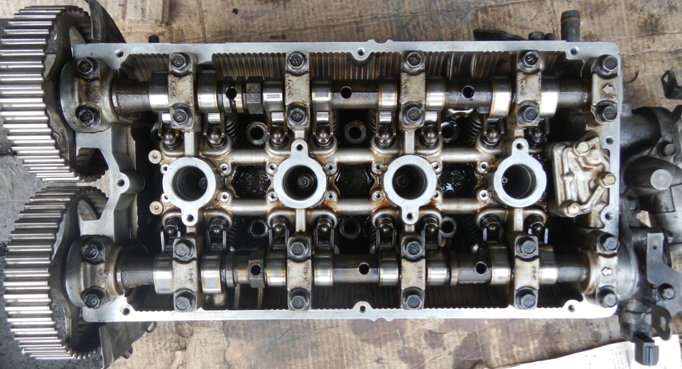 Ремонт двигателя: Сборка головы. — Mitsubishi Lancer IX, 2 л, 2004 года ...