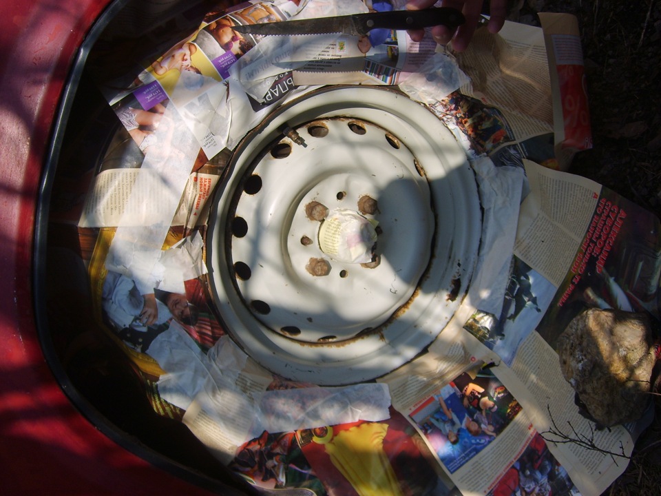 Красим штампы — Lada 21057, 1,5 л, 1996 года | колёсные диски | DRIVE2