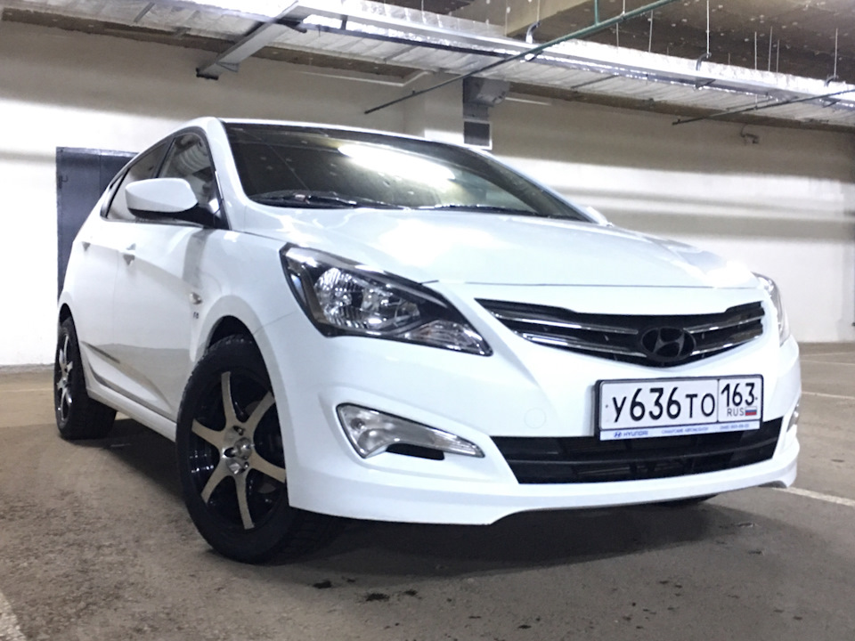 Подморозило, помылись . — Hyundai Solaris Hatchback, 1,6 л, 2014 года ...