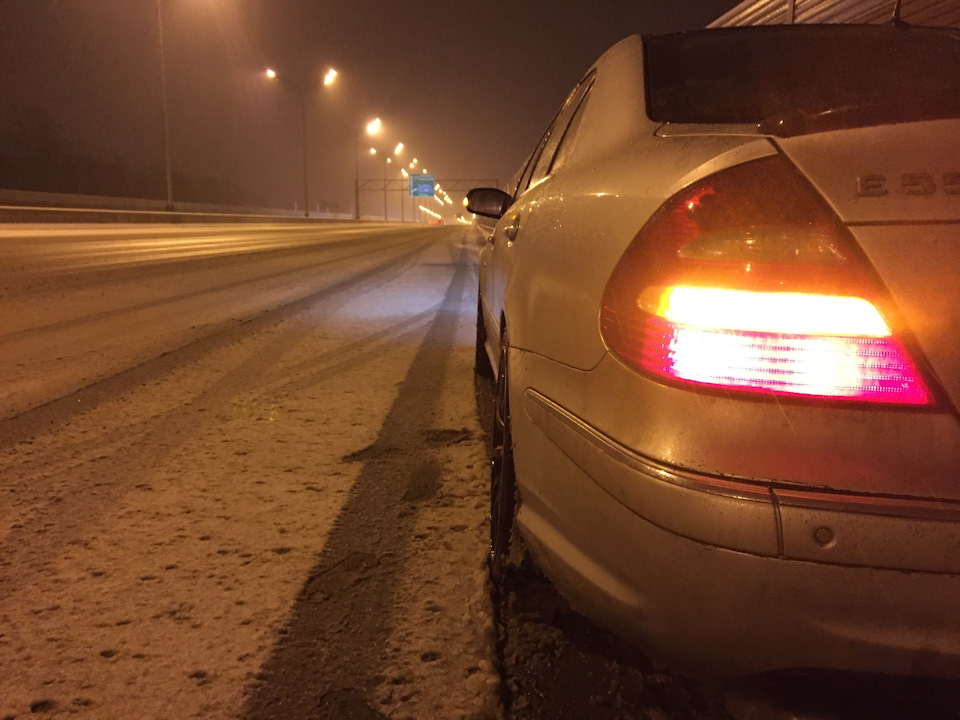 snow time — Mercedes-Benz E 55 AMG (W211)