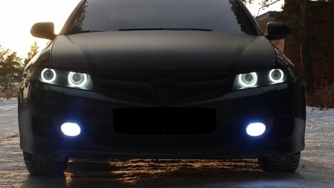 Нано наклейки на номера — Honda Accord (7G), 2,4 л, 2006 года ...