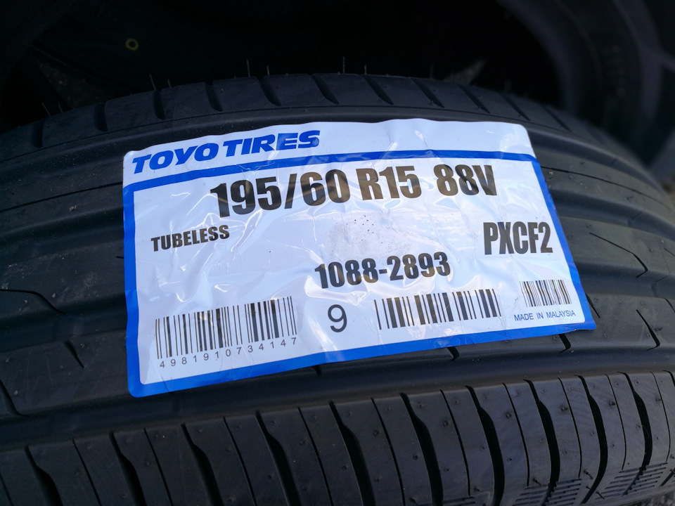 Летняя резина Toyo Proxes CF2 — Honda Torneo, 2 л, 2000 года | шины ...