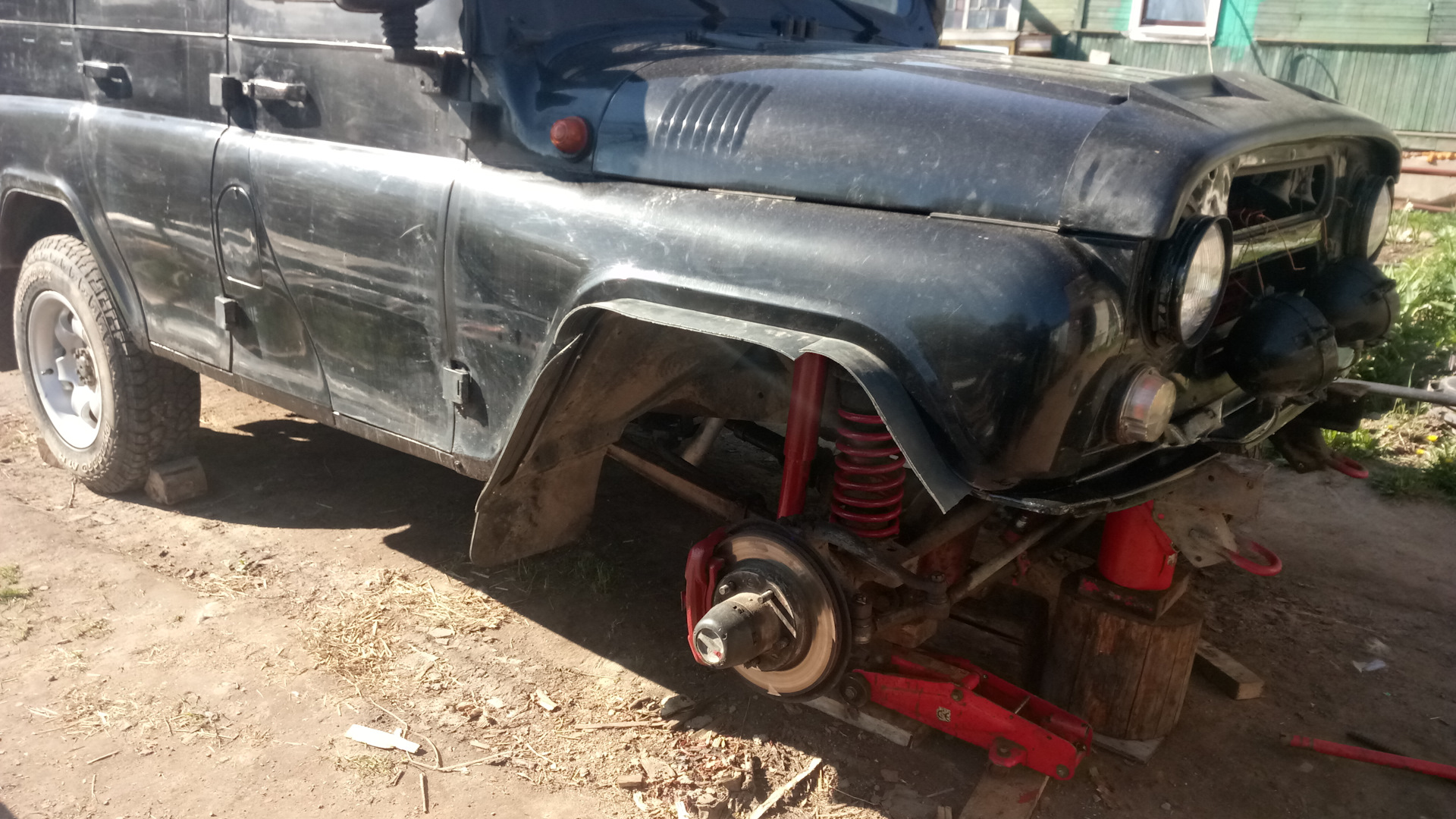 Бампера, клюшки, бушвакеры… колхоз бюджетный — УАЗ 315195 Hunter, 2,4 л ...