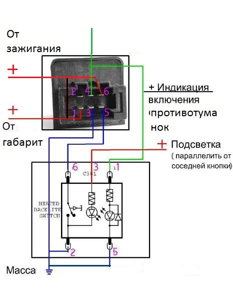 Схема включения птф форд фокус 2 рестайлинг