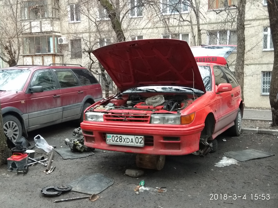 Сцепление — начало… — Mitsubishi Colt IV, 1,6 л, 1991 года | своими ...