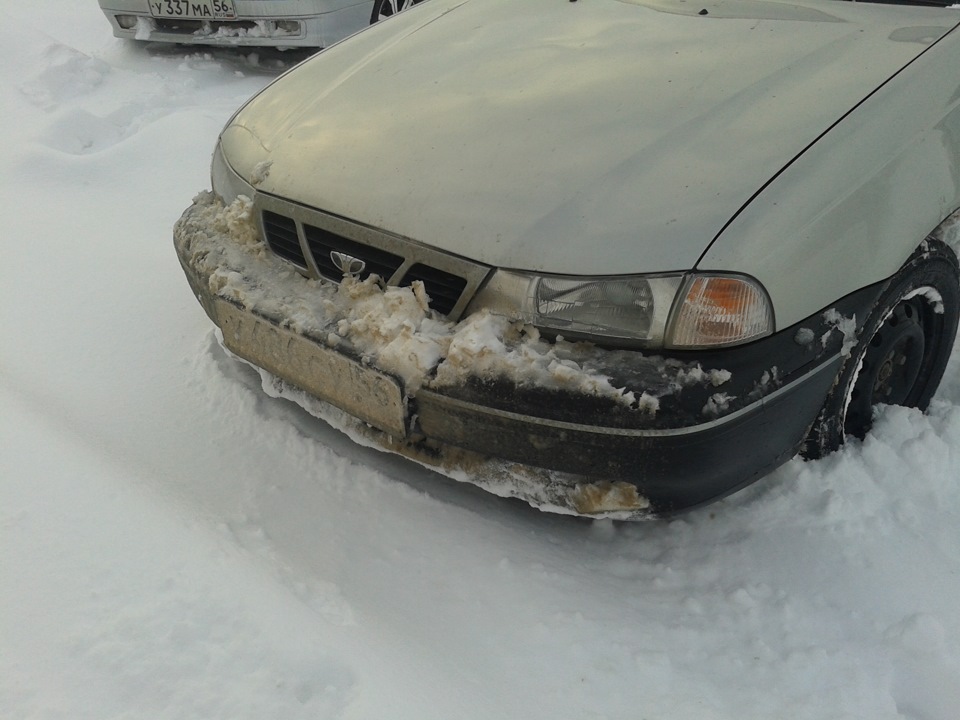 Трасса Оренбург- Самара после снегопада — Daewoo Nexia, 1,5 л, 2007 ...