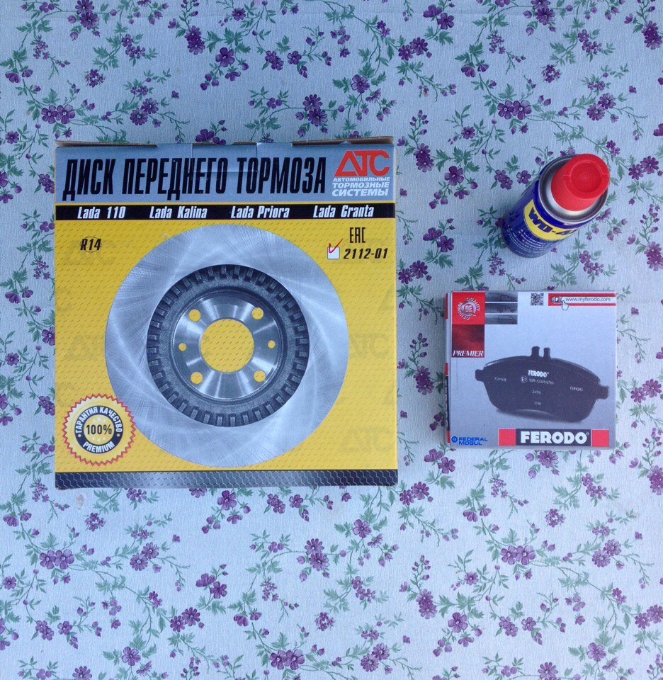 Замена тормозных дисков и колодок — Lada Приора хэтчбек, 1,6 л, 2009 ...