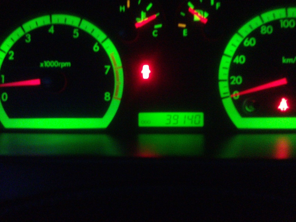 подсветка приборов авео