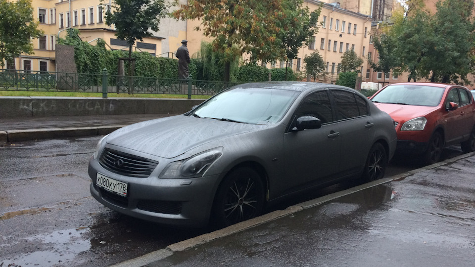 Седаны в спб. Infiniti g35 матовая пленка. Инфинити 313 777 регион. Infiniti g35 штраф с камеры. На улице туристской Инфинити g35 разбило две машины.