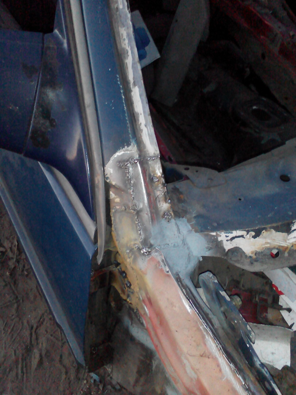 Закончил варить подкапотное. И немного рядом. — Opel Omega A, 2 л ...