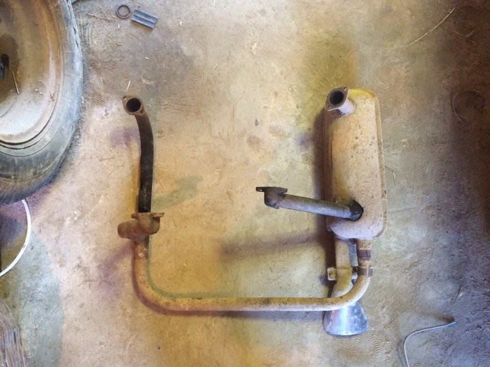 Наконец руки дошли за варить глушитель. — ЗАЗ 968, 0,9 л, 1984 года ...