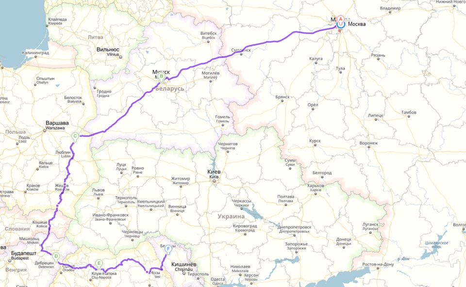Дорога от москвы до белоруссии на машине карта