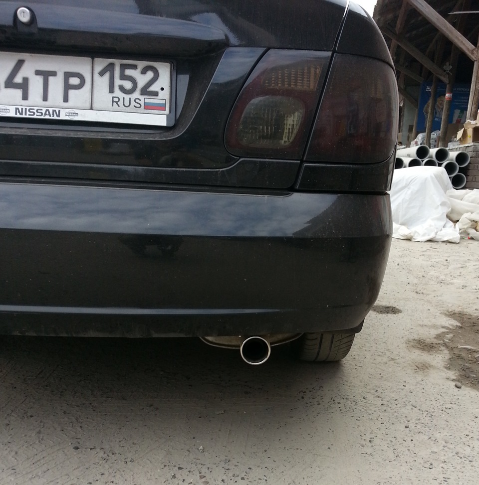 Реснички и накладка на глушитель) — Nissan Almera II (N16), 1,8 л, 2006 ...