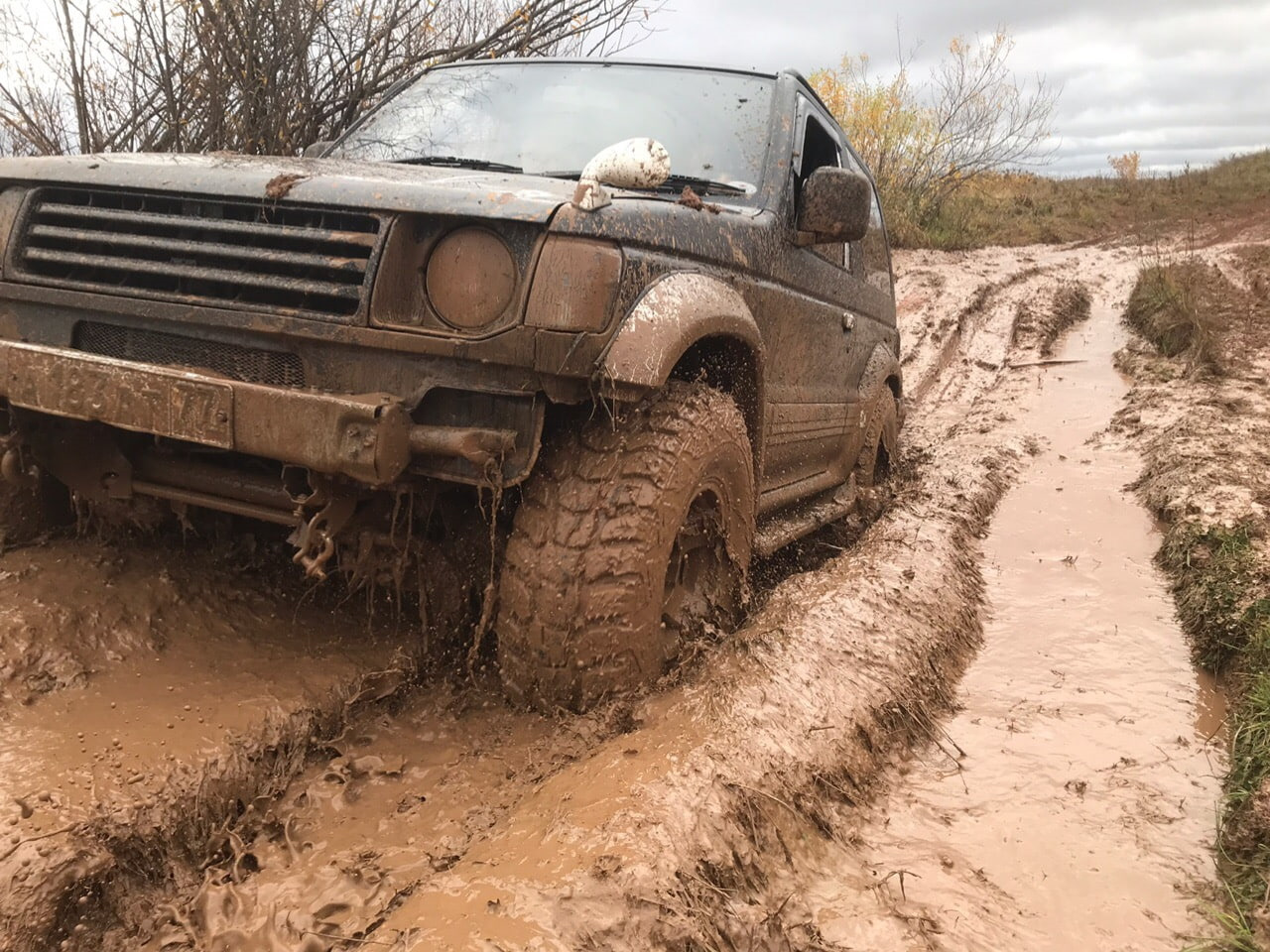 Паджеро 2 на ходу. Митсубиси Паджеро 2 off Road.