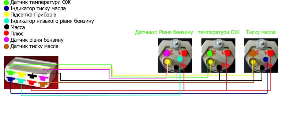 схема подключения топливного датчика