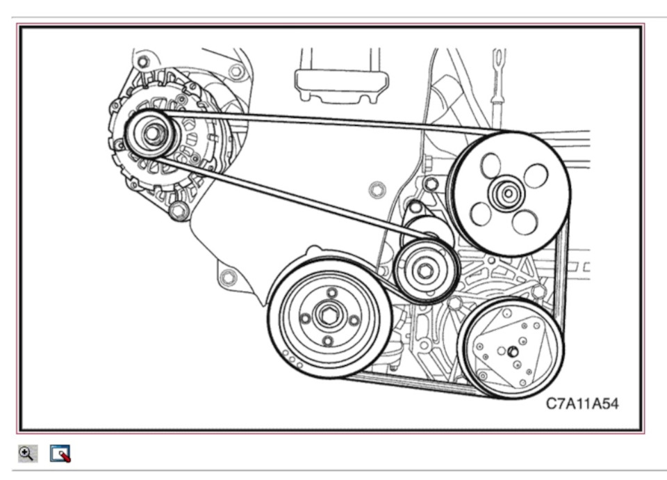 Chevrolet lacetti схема приводного ремня