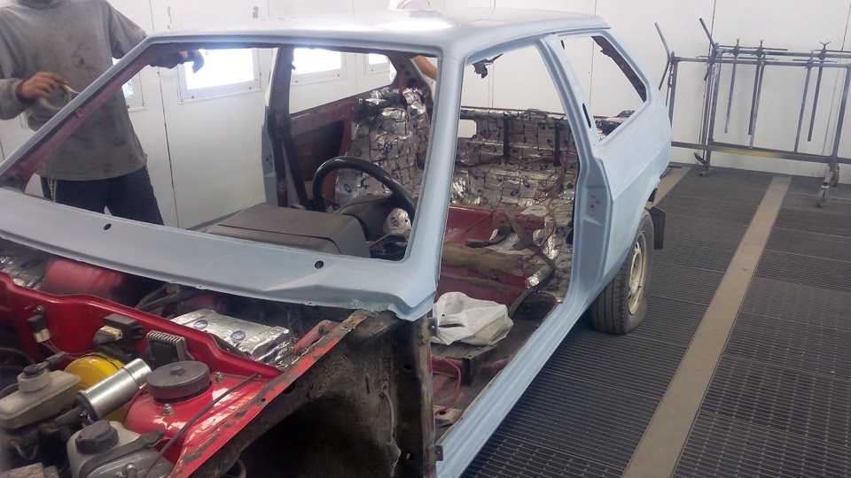 покраска машины в цвет (реклама) — Lada 2108, 1,5 л, 1996 года ...