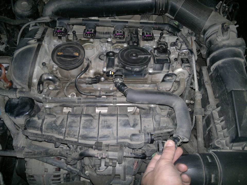 Маслоотделитель Шкода Октавия А5 FL — Skoda Octavia A5 Mk2, 1,8 л, 2012 ...