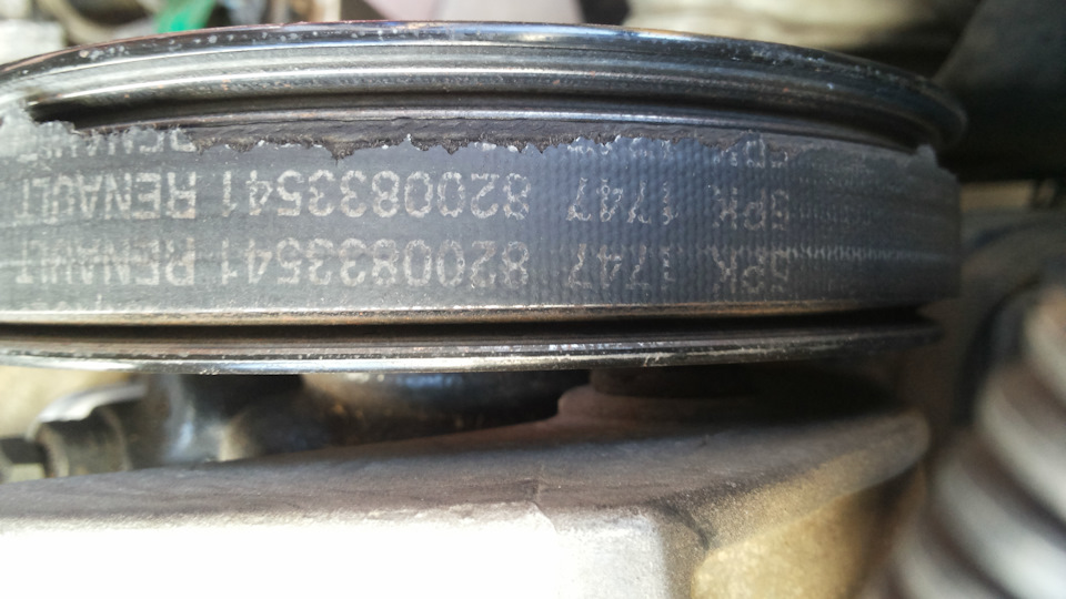 ремень доп.оборудования — Renault Megane I, 1,4 л, 2003 года | запчасти ...