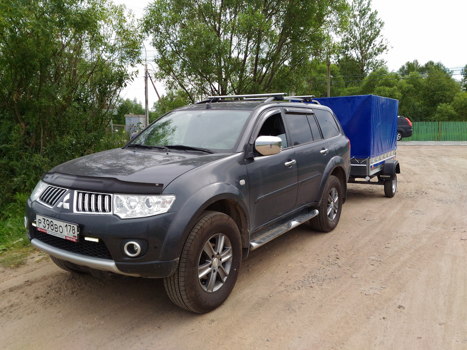 Митсубиси паджеро спорт 2 2.5 дизель. Купить прицеп для Митсубиси Паджеро спорт.