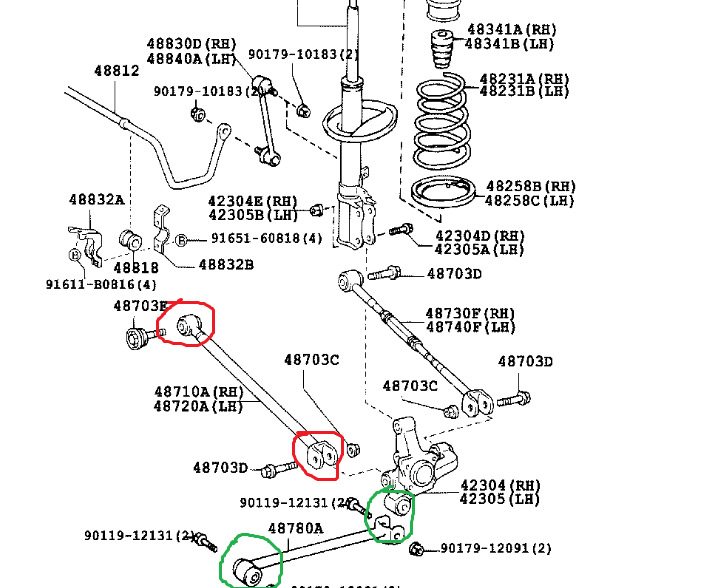 Схема передней подвески тойота камри 50 кузов