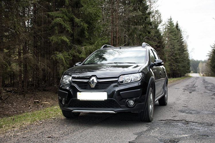 Дорожный фотосет. Борисов — Лепель — Renault Sandero Stepway (2G), 1,6 ...
