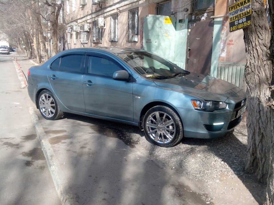 покраска автомобиля в жидкую резину — Mitsubishi Lancer X, 1,5 л., 2008 ...
