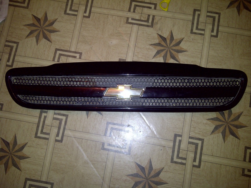 Решетка на капоте.(фото) Тонировка — Chevrolet Lanos, 1,5 л, 2007 года ...