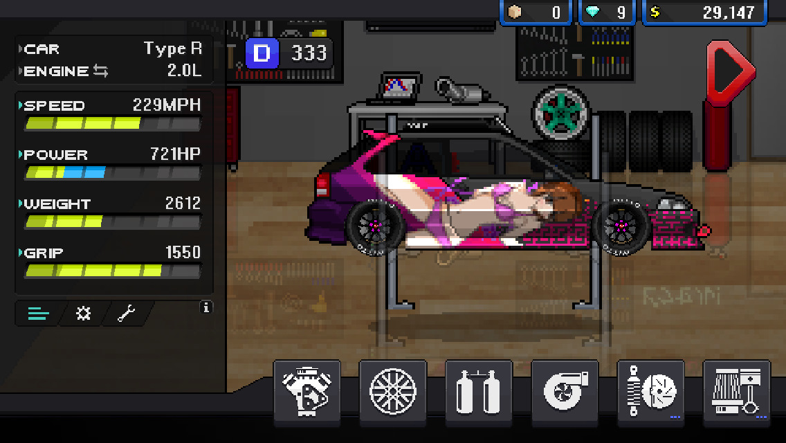 Pixel car