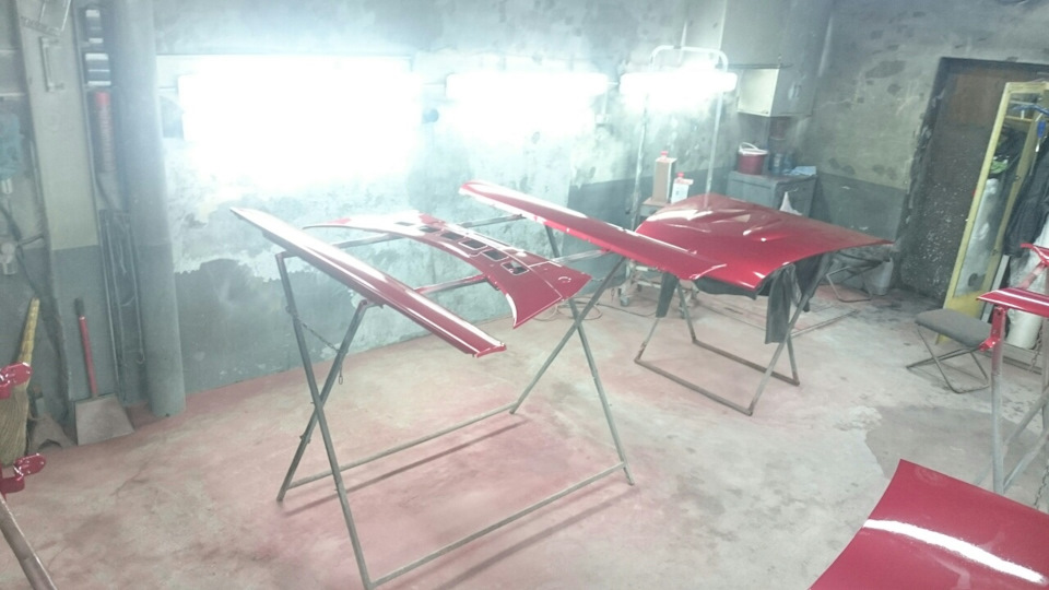 Окраска съемных элементов кузова Фиата — FIAT 124, 1,8 л, 1975 года ...