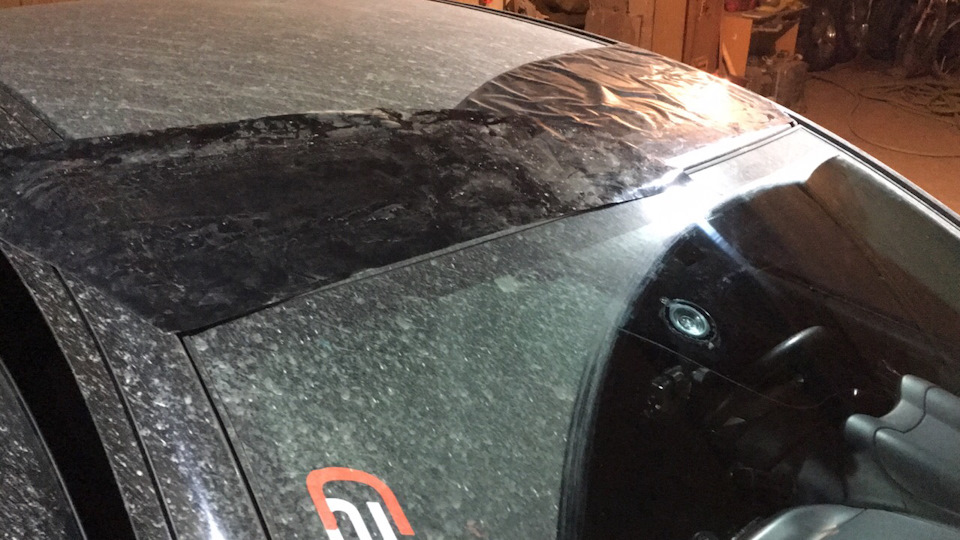 Полоса на лоб тонер. — Mitsubishi Lancer X, 1,5 л, 2007 года ...