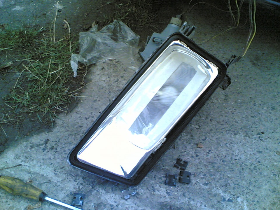 Покраска отражателей фар в черный. — Opel Vectra A, 2 л., 1991 года ...