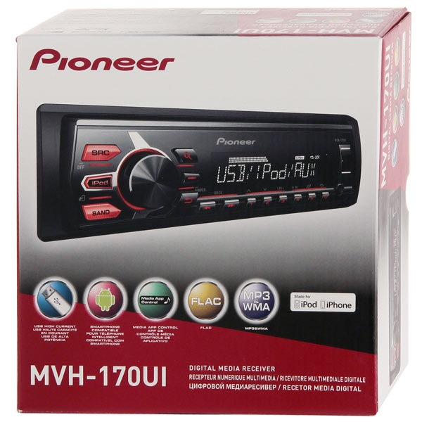 Пионер mvh ui. Pioneer MVH-170ui. Пионер MVH 170ui. Магнитола Pioneer MVH 170ui. Магнитофон Пионер MVH 170ui.