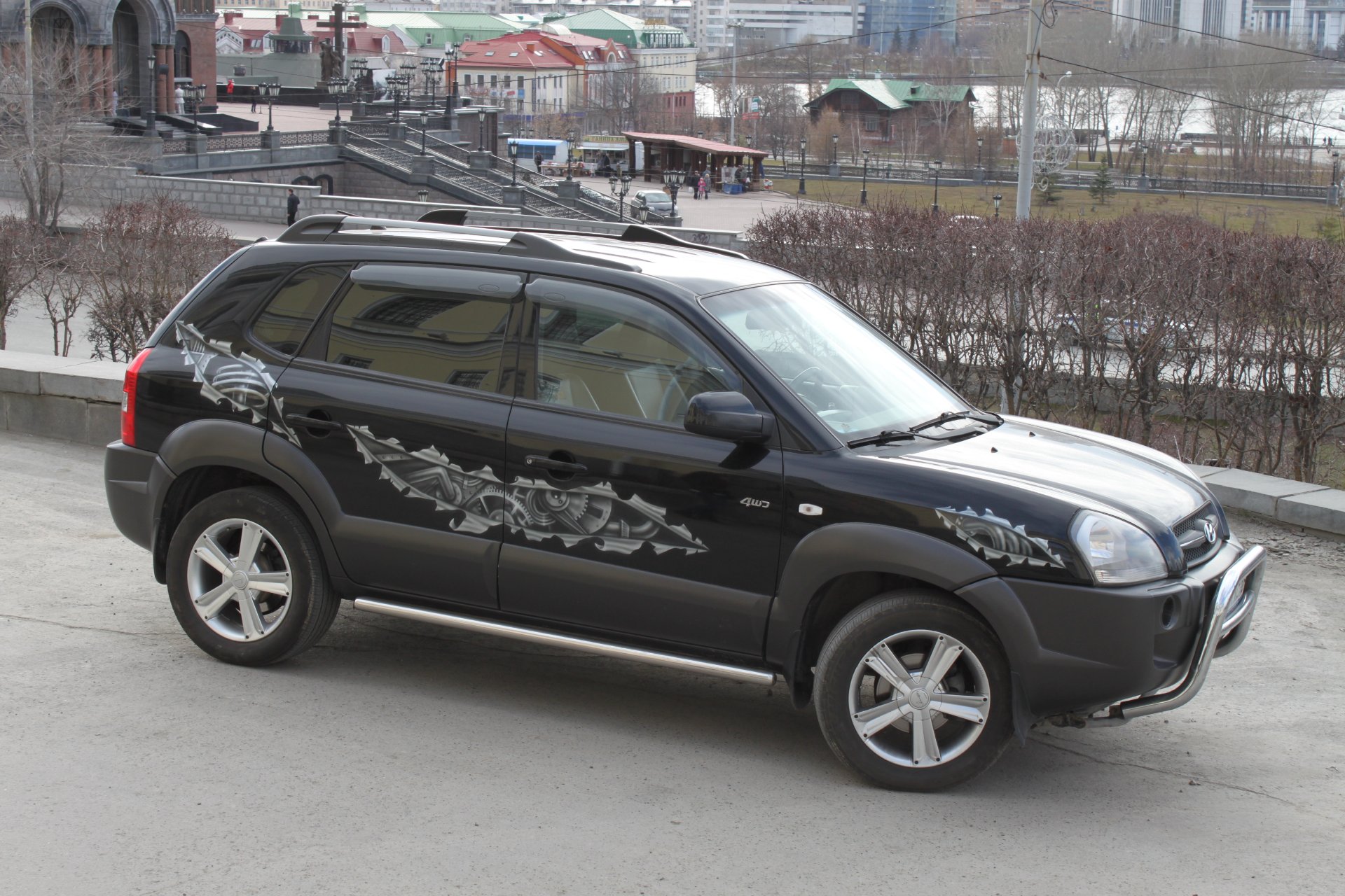 Диски R17 — Hyundai Tucson (JM), 2 л, 2005 года | колёсные диски | DRIVE2