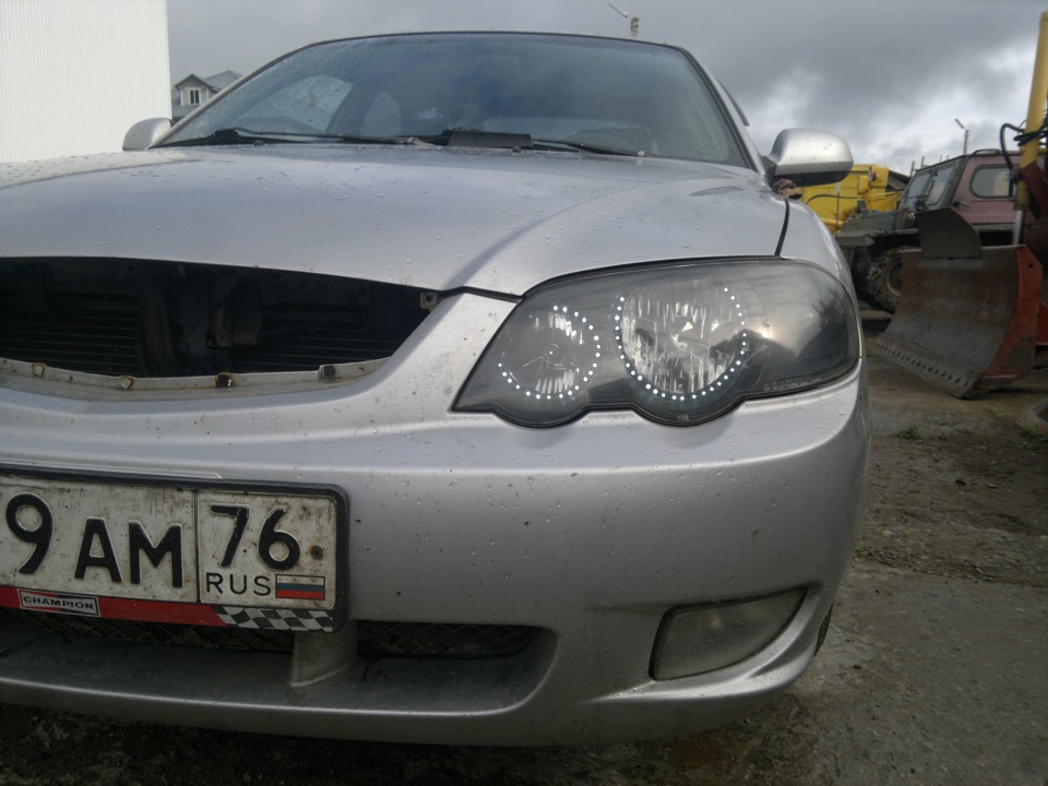 Фары с диодами — KIA Shuma II, 1,6 л, 2002 года | тюнинг | DRIVE2