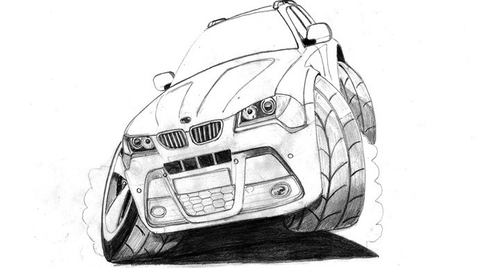 Bmw x6 рисунок