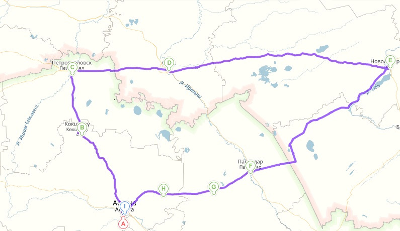 Карта дороги павлодар новосибирск